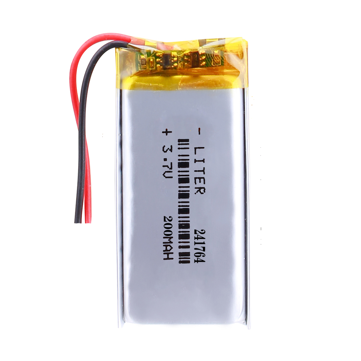 3.7V Quadrate LP362227 Lithium Polymer Battery 240mAH