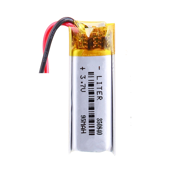 Narrow 3.7V Lithium Polymer Battery LP350840 85mAh 0.315Wh